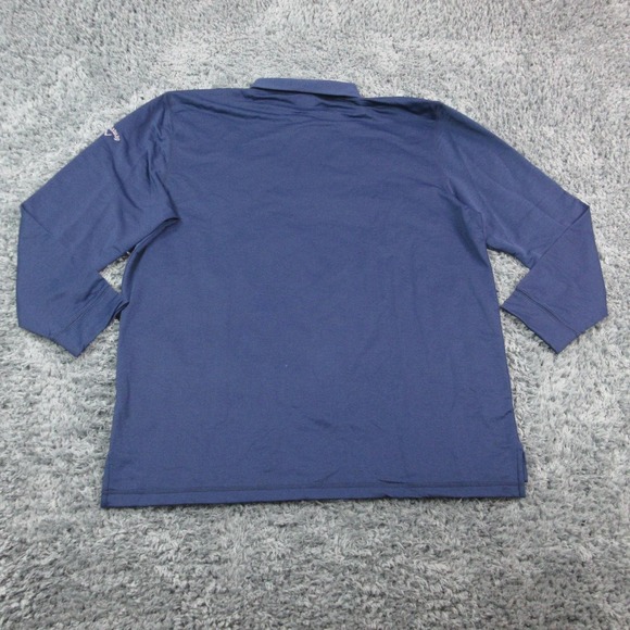 Callaway Shirt Mens 2XL Blue Long Sleeve Golf Polo Opti Dri Cooling UPF 50 NWT - Picture 12 of 14